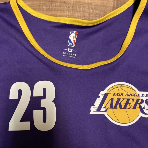 NBA U Mens Los Angeles Lakers Tank Top #23 James Size 2XL Good Condition - Picture 3 of 5